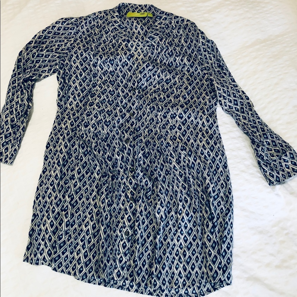 Rock flower paper tunic